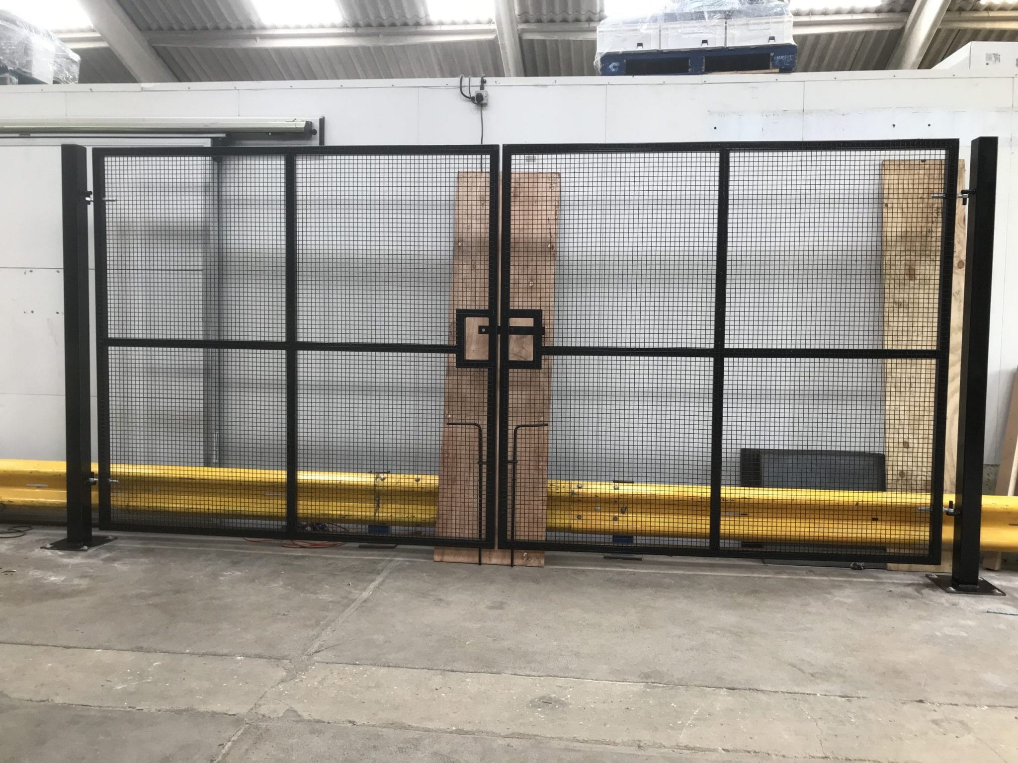 Mesh Gates for use in Hoarding applications.