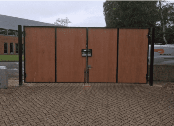 Timber Clad Site Gates